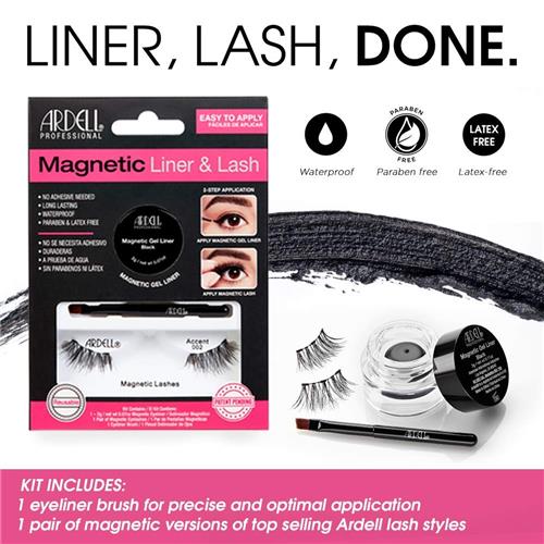 Ardell Professional Magnetic Gel Waterproof Eyeliner & Eyelashes Set