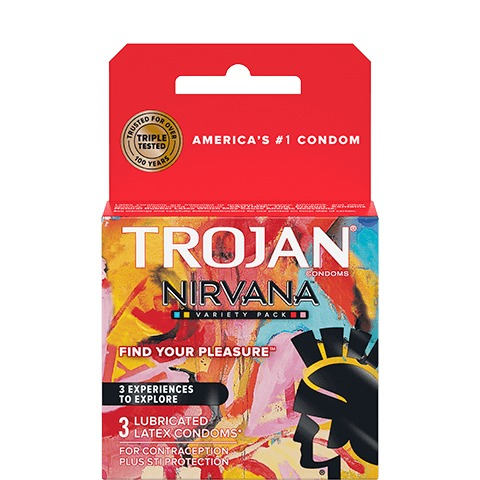 TROJAN NIRVANA COLLECTION CONDOMS, 3 COUNT