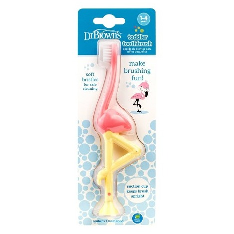 Dr. Brown's Toddler Toothbrush - Flamingo