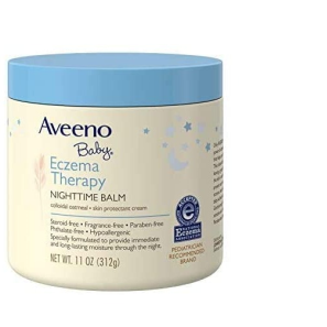 Aveeno Baby Eczema Therapy Nighttime Balm with Natural Oatmeal, 11 oz.