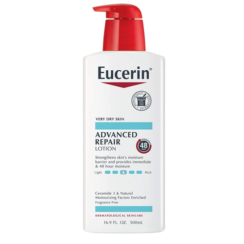 Eucerin Advanced Repair Body Lotion, Fragrance Free For Dry Skin, 16.9 oz