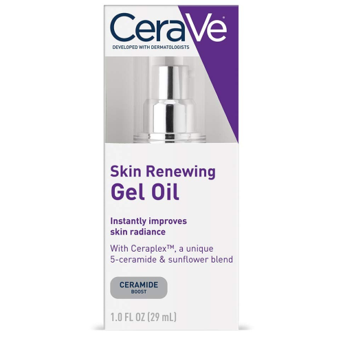 CeraVe Gel Oil | 1 Ounce | Anti Aging Gel Serum for Face to Boost Hydration | Fragrance Free