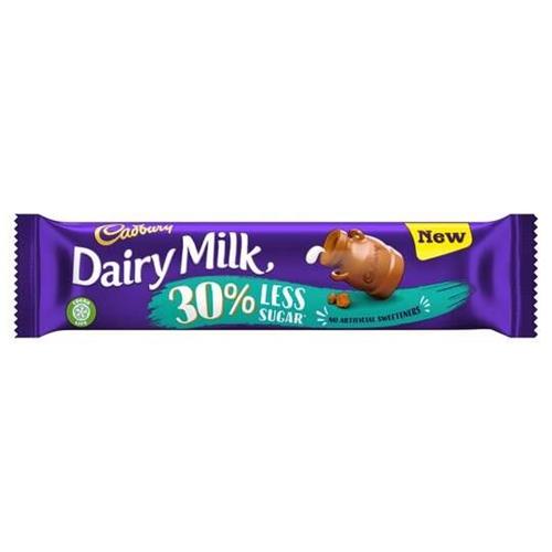 Cadbury Dairy Milk 30% Less Sugar Chocolate Bar 35g