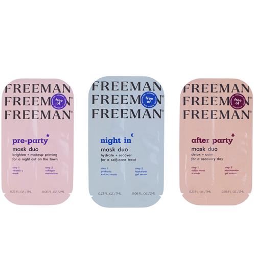 Freeman Mask Duo Sachets 0.23 fl.oz & 0.08 fl.oz