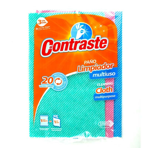 Contraste Multi Purpose Cloths 5 Pack