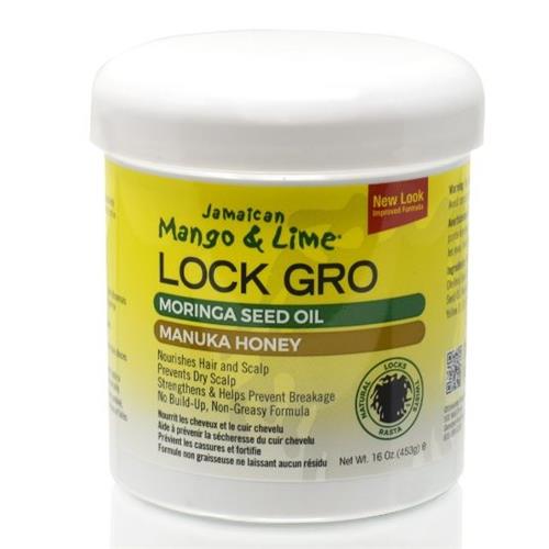 Jamaican Mango & Lime Lock Gro With Moringa Seed Oil & Manuka Honey, 16 Ounce
