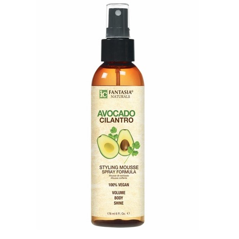 IC NATURALS AVOCADO CILANTRO STYLING MOUSSE SPRAY 6OZ