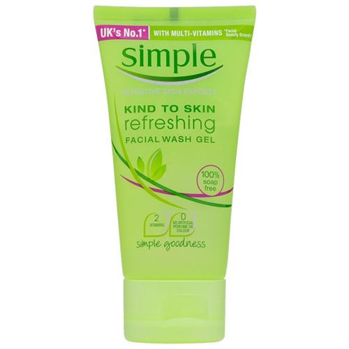 Simple Kind To Skin Refreshing Facial Wash Gel - Travel Size - 50ml