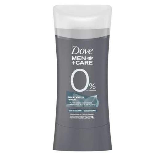 Dove Men+Care 0% Aluminum Deodorant Eucalyptus & Birch - 2.6oz