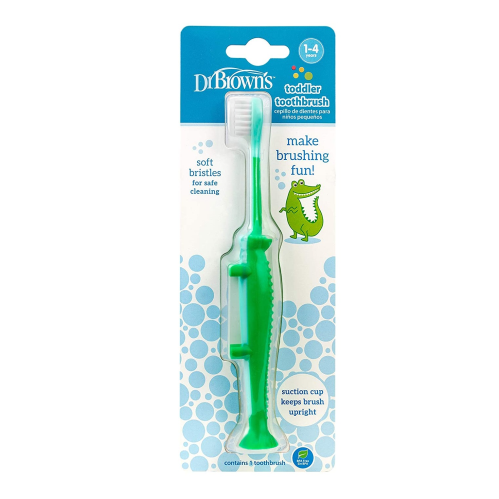 Dr. Brown's Toddler and Baby Toothbrush - Crocodile