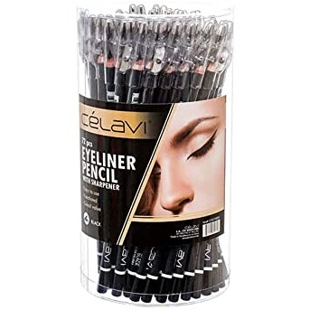 Celavi Eyeliner Pencil with Sharpener, Black