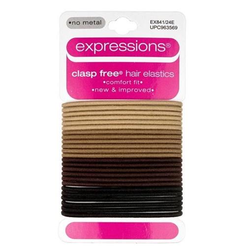 Expressions 14Pc Clasp Free Hair Elastics