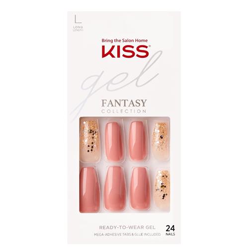 Kiss Gel Fantasy Ready-To-Wear Gel Long Nails, FG03
