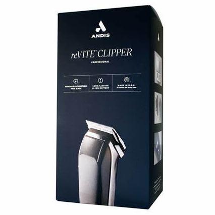 Andis 86000 reVITE Cordless Lithium-Ion Adjustable Fade Hair Cutting Clipper with Stainless Steel Blade - Black