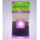 EXPRESSIONS 36 PIECE HAIR ELASTICS BROWN ELASTICS