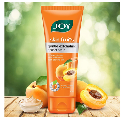 Joy Skin Fruits | Skin firming & Dullness Exfoliating  Apricot Face Scrub | 200 ml