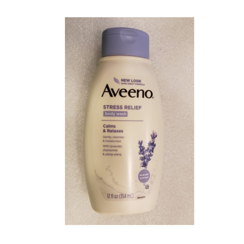 Aveeno Active Naturals Stress Relief Body Wash, 12 Oz