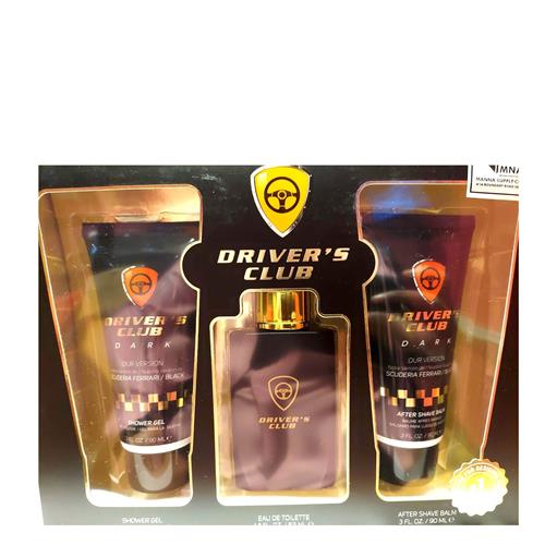 Driver's Club Dark 3 Pc Gift Set For Men