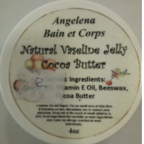 Angelena Bain Natural Vaseline Jelly Cocoa Butter