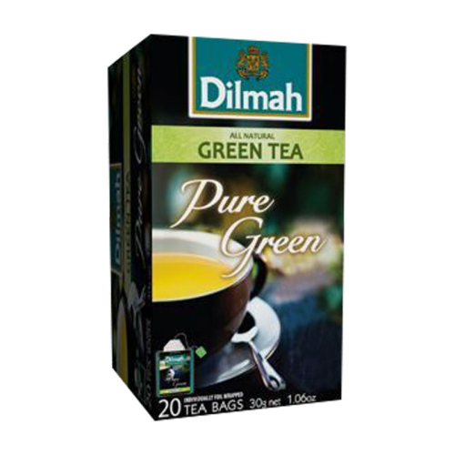 Dilmah All Natural Pure Green Tea 20 Count, 30g