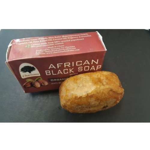 CHARISMA AFRICAN BLACK SOAP& ORGANIC SHEA BUTTER