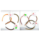 Pink Butterfly Assorted Wavy Headbands - 2 Pcs