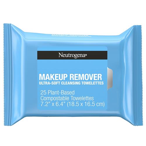 Neutrogena Makeup Remover Ultra Soft Cleansing Towelettes, Daily Face Wipes, Alcohol-Free, 25 ct SAVE $10