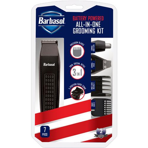 Barbasol Battery Powered All-In-One Grooming Kit - Black