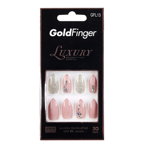 Kiss Goldfinger Luxury Nails With 3D Jewels