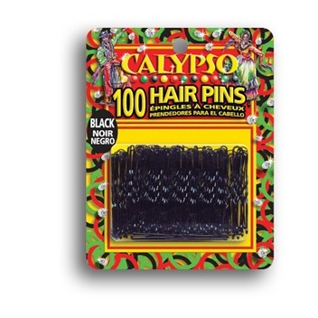 CALYPSO PINS - (HAIR PINS) 100 CT SHORT BLACK