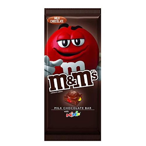 M&M'S Milk Chocolate Candy Bar With Minis, 4 Oz