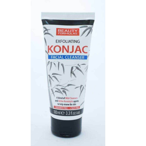 Beauty Formulas Exfoliating Konjac Facial Cleanser 100ml Ladies Face Care Wash