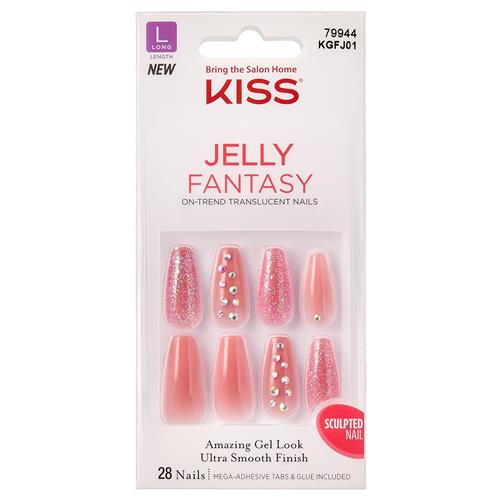 Kiss Jelly Fantasy Long Nails, 28 Nails Included