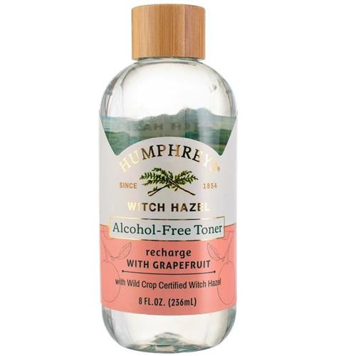 Humphreys Witch Hazel Alcohol-Free Toner, Recharge with Grapefruit, 8 fl oz