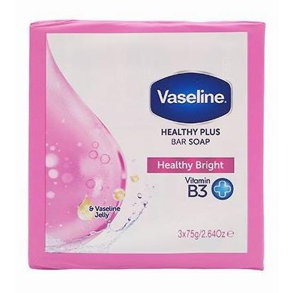 Vaseline Healthy Bright Bar of Soap with Vitamin B3 - Pack of 3 x 75g