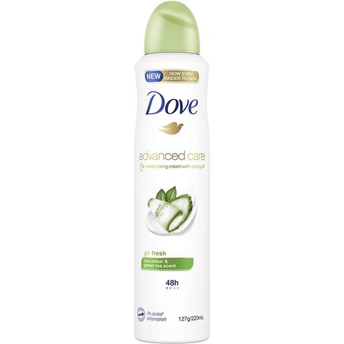 Dove Advanced Care 0% Alcohol Antiperspirant Spray 220ml