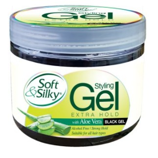 Soft & Silky Black Hair Styling Gel 6oz