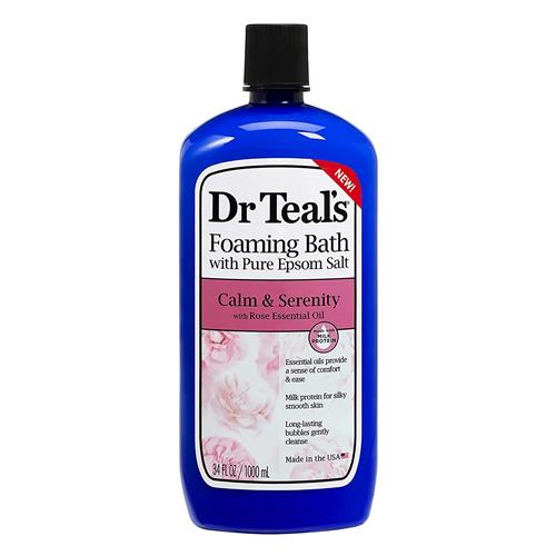 Dr Teal's Foaming Bath Milk & Rose, Calm & Serenity 34oz