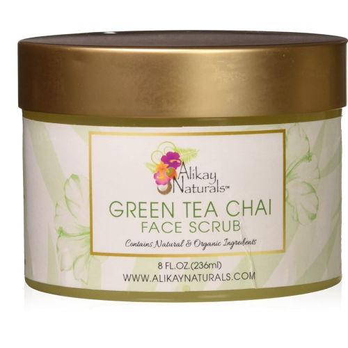 Alikay Naturals Green Tea Chai Face Scrub, 8 Ounce