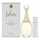 J'adore By Christian Dior For Women 2 PC Set 3.4 oz Eau De Parfum Spray + 0.34 oz Eau De Parfum