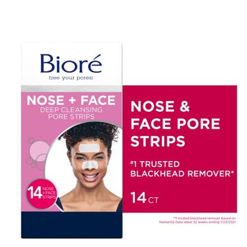 Biore Deep Cleansing Pore Strips For Face & Nose - 14 Count