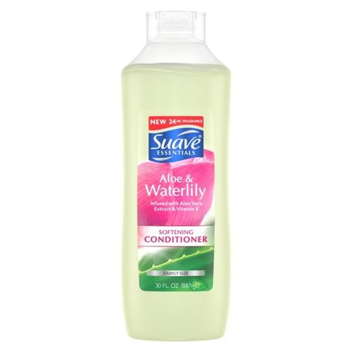 Suave Essentials Softening Conditioner, Aloe & Waterlily, 30 oz