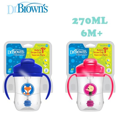 Dr. Brown's Milestones Baby First Straw Cup, 270 ml