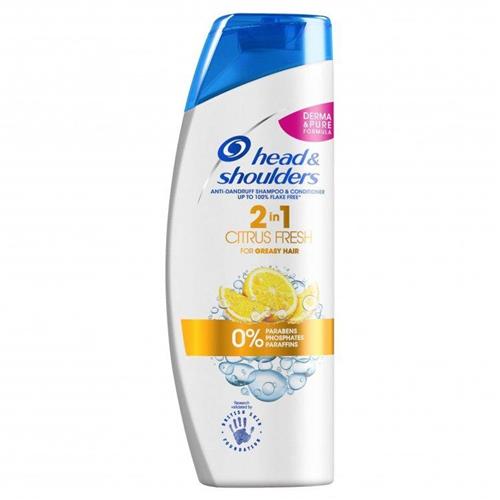Head & Shoulders Citrus 2 In 1 Anti Dandruff Shampoo & Conditioner 450ml