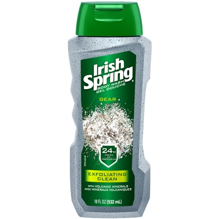 IRISH SPRING EXFOLIATING CLEAN BODY WASH