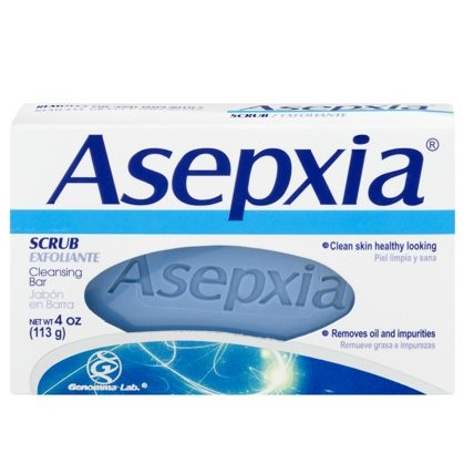 Asepxia Scrub Exfoliante Cleansing Bar Soap 4 oz