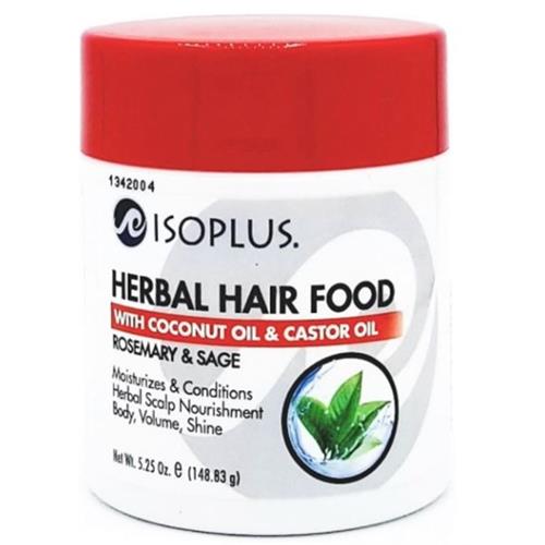 Isoplus Herbal Hair Food With Coconut & Castor Oil 5.25 Oz