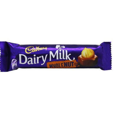 Cadbury Dairy Milk Whole Nut Chocolate Bar 45g