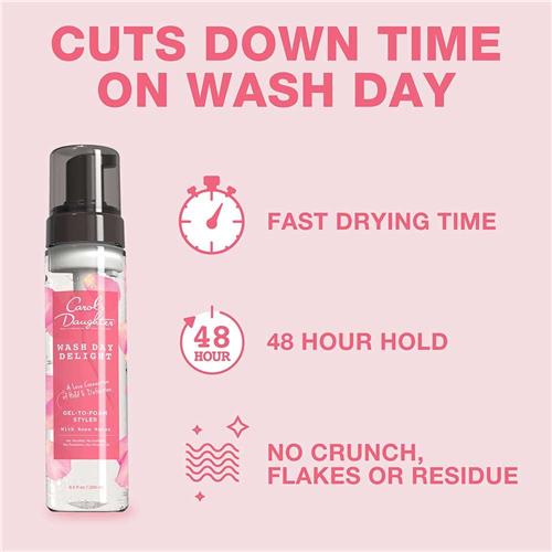 Carol's Daughter Wash Day Delight Rosewater Gel to Foam Styler - 8.5 fl oz