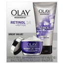 Olay Regenerist Retinol 24 + Peptide Face Wash and Moisturizer - Duo Pack - 5 fl oz/1.7oz